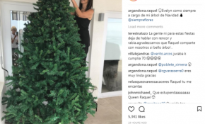 [FOTOS] Las duras críticas que recibió Raquel Argandoña por su árbol de Navidad